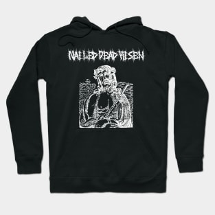 Death Metal Passion Of The Christ Nailed Dead Risen Impending Doom Hoodie